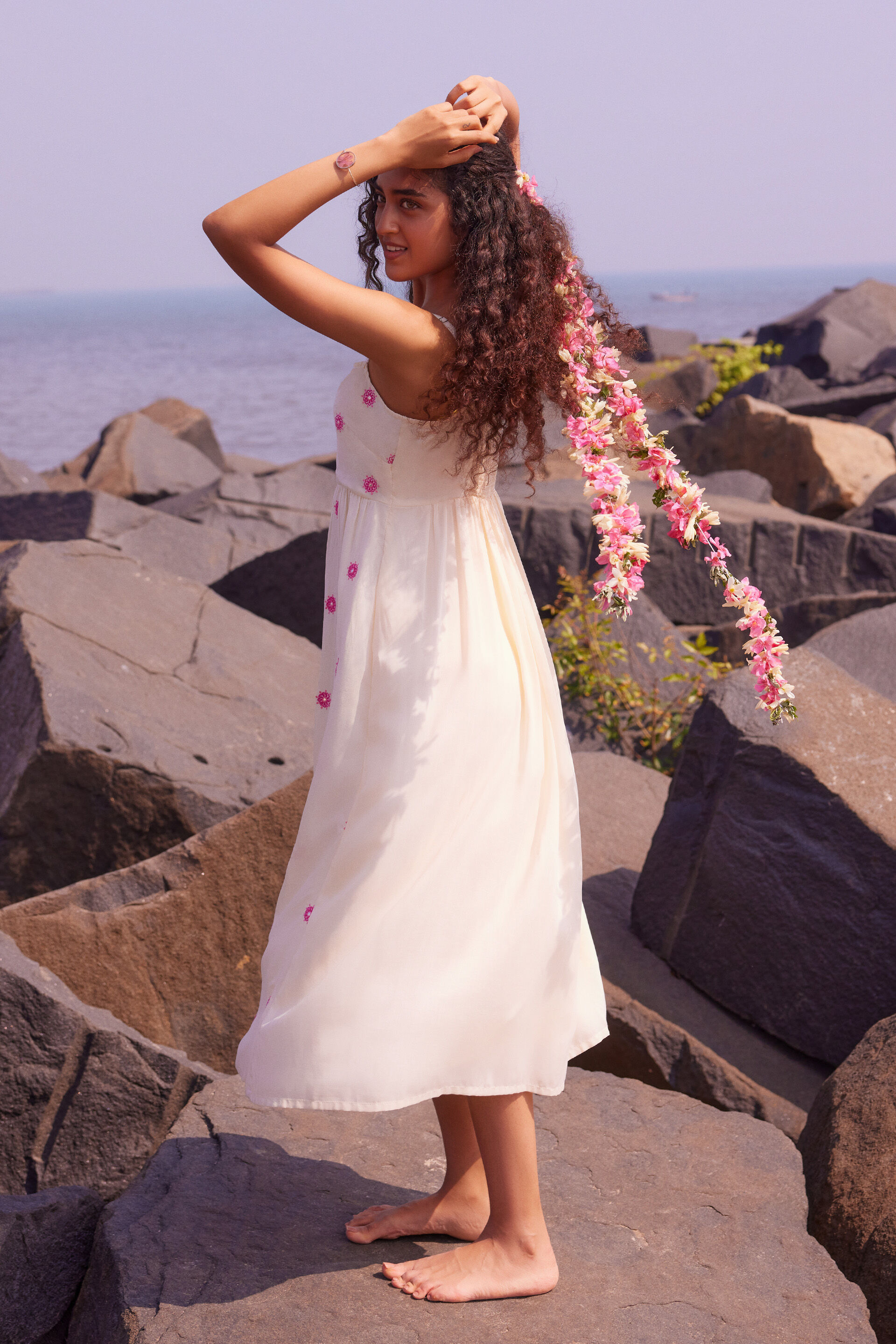 Dil Jhoom Dress, Off White, image 5